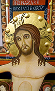 Crocifisso San Damiano (particolare volto Gesù)